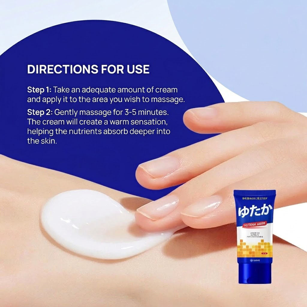 Yutaka Warm Massage Gel - Rapid Relief for Muscle & Joint Pain