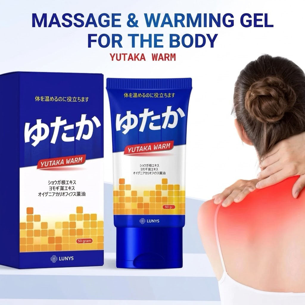 Yutaka Warm Massage Gel - Rapid Relief for Muscle & Joint Pain