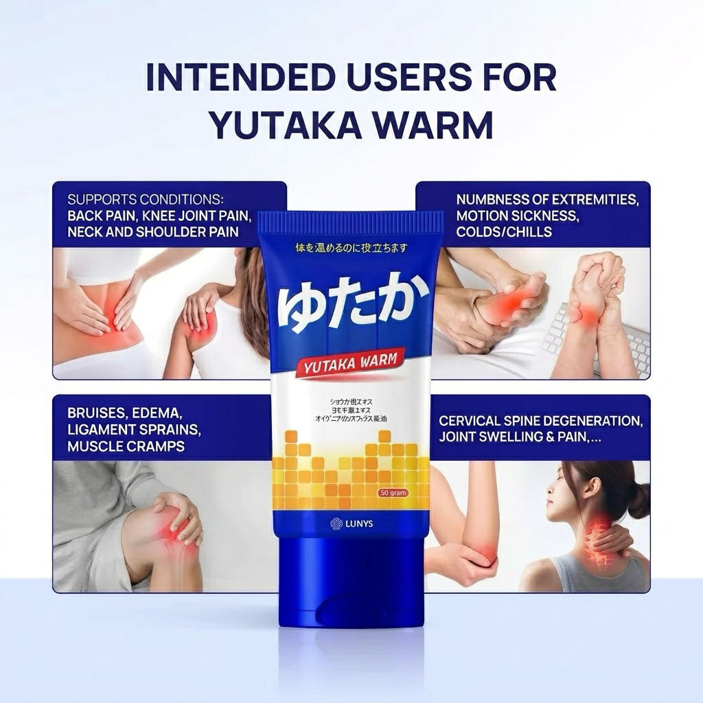Yutaka Warm Massage Gel - Rapid Relief for Muscle & Joint Pain